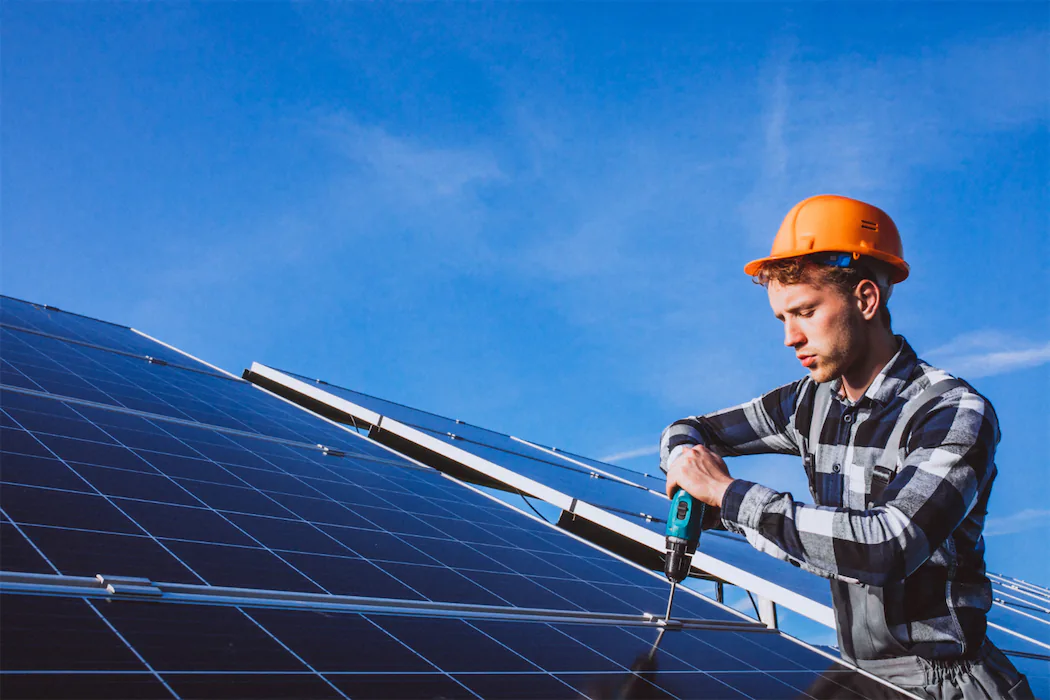 Professional solar panel installation on a residential home in Bay Shore, showcasing proper mounting techniques and expert workmanship for optimal energy efficiency